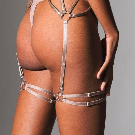 New with Tags Thistle & Spire strapped in Bronze garter belt lingerie X- Large XL