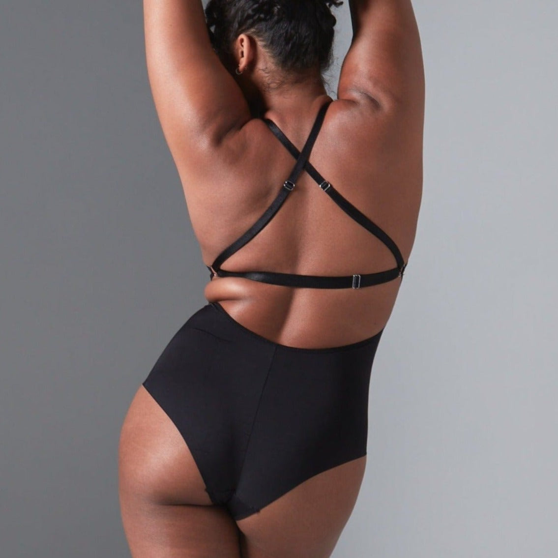 Thistle & Spire Fine Lines Bodysuit Black/Nude 351408 - Free Shipping at  Largo Drive